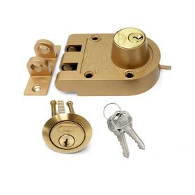 Jp022f Premier Lock Bronze Lacquer High Security Double Cylinder Jimmy Proof Die Cast Deadbolt