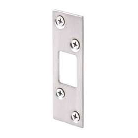 Prime-line 049793024619 1-1/4 Inch Sating Nickel Plated Stamped Steel Constructed Deadbolt Strike