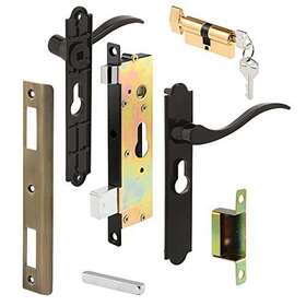 Prime-line 049793054388 K 5438 Security Screen Or Storm Door Lever Set Contemporary Blac