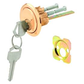 9965 Prime-line U Rim Cylinder Lock Aluminum Brass Kwikset Keyway