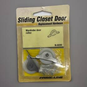 N-6690 Prime Line Sliding Closet Door Wardrobe Rollers 1-3/16 Inch Convex Wheels