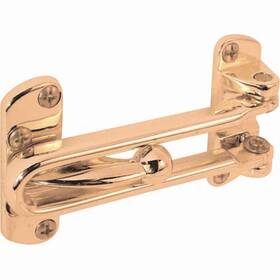106715 Prime Line Products Prime-line Swing Bar Door Lock In Brass Case Of 10