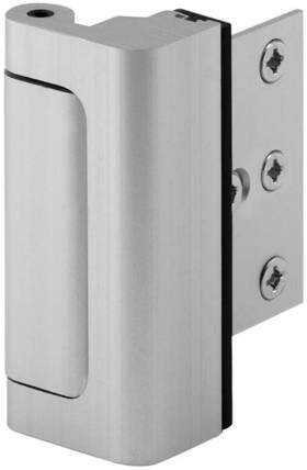 10827-ip Prime-line Products Defender Security Satin Nickel U 10827 Door Reinforcement Lock Add Extra High S