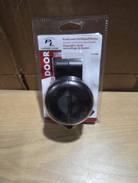 41888 Prime Line Products Prime-line S Knob Lock-out Keyed Device Diecast Metal Matte Black
