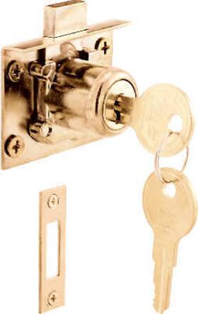 U-10665 Prime Line Products 7/8-inch Brass Drawer/ Cabinet Lock -u 10665