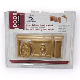U9967 Prime Line Products Prime-line Diecast Brass Night Latch And Locking Cylinder
