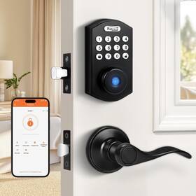 611-12061bkps Probrico Keypad Door Lock With Handle Keyless Entry Smart Locks Fo