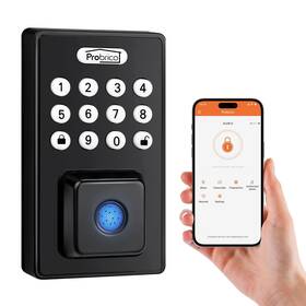 Bk612-dlemfauspb-1packz Probrico Smart Fingerprint Door Lock For Front Keyless Entry Deadbollt