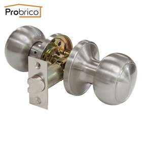 Dl609snps Probrico Satin Nickel Passage Door Knob Round Handle Hall Closet Laundry Room
