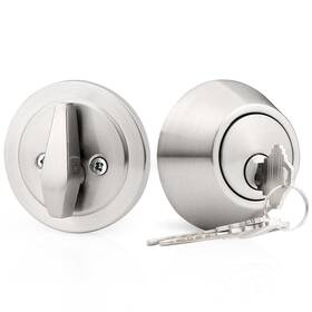 Dld101sndb-607 Probrico 1 Side Keyed Cylinder Deadbolt In Brushed Satin Nickel