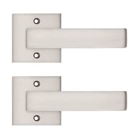 Hm-n-dmsn-dl01-2pack Probrico Pack Of 2 Door Lever Dummy Handle Satin Nickel