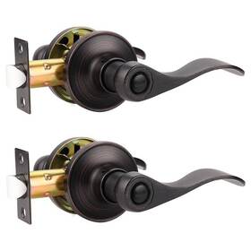 Hmbkorb-dl12061-2pack Probrico 2 Pack Privacy Door Lever Thumb Turn Lock Oil Rubbed Bronze