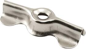 5772 Products 705353356094 L Nickel-plated Double-wing Flush Clips 6 Pack