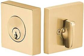 8469 Products Inc 313027659640 Hardware Deadbolt Single Cylinder Square Solid Brass Modern Style C-keyway