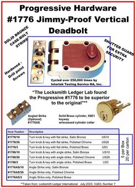 1776-us3 Progressive 1776 Us3 Jimmy Proof Deadbolt