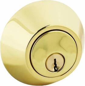 Pd272 Promax 796309620086 Double Deadbolt Polished Brass