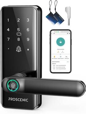X003rbavjz Proscenic Smart Lock L40 Keyless Entry Door With Handle Fingerprint