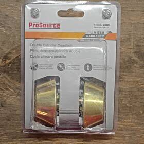 36888 Prosource Double Cylinder Deadbolt Polished Brass Rekeyable