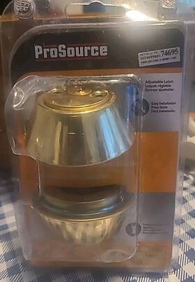 7001092 Prosource Double Cylinder Deadbolt Keyed Polished Brass