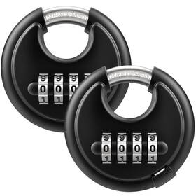 Kp69a Puroma Combination Lock 4 Digit Disc Padlock With Hardened Medium Black