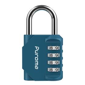 Th001ae Puroma 1 Pack Combination Lock For Locker 4 Digit Medium Peacock Blue