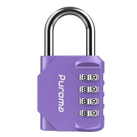 Th001qv Puroma 1 Pack Combination Lock For Locker 4 Digit Outdoor Medium Purple