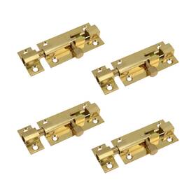 Xian1029 Quluxe 2 Inch Solid Cast Brass Barrel Bolt Antique Door Slide Latch Lo