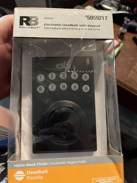 Yrd216-nr-619 Relability Rb Electronic Deadbolt With Keypad Black Finish