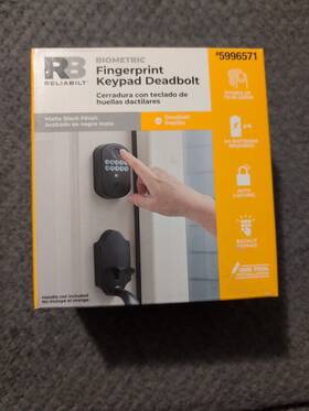5996571 Reliabilt Fingerprint Keypad Deadbolt #5996571