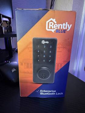 Rently Blue 095509759566 Rentlyblue Enterprise Bluetooth Apartment Smart Lock Key Code Lockbox Nib