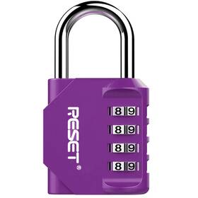 Rst-060 Reset Reset-060 4 Digit Combination Lock Outdoor Padlock For School Gym Purple