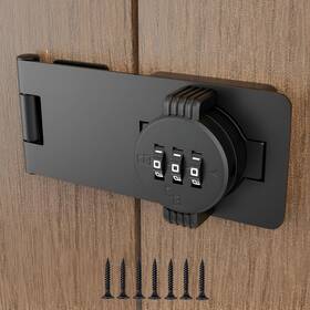 Mp10003 Retrin Keyless Combination Lock 3-digit For Doors Twist Knob Hasp L
