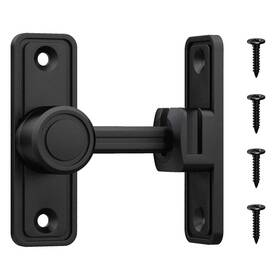 Univ001 Retrin Barn Door Privacy Latch 90 /180 Swing Slide Lock Zinc-alloy Adhesi