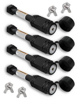 Rtl030b03-4p Retrue Heavy-duty Trailer Hitch Locks Keyed Alike Set - 5/8 Inch Pin Fo... Fast Ship