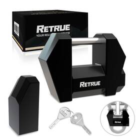 Rtlc00k-n Retrue Trailer Tongue Coupler Lock Upgrade Cyberlock Extra Wide 1.2ft