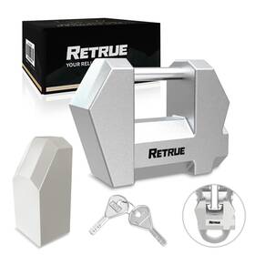 Rtlc00s Retrue Trailer Tongue Coupler Lock Upgrade Cyberlock Extra Wide 1.2ft