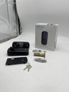 Wfp01 Revolo 710638593026 Smart Wifi Keyless Entry Door Lock With Touchscreen Keypad - Black