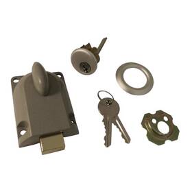 7680grr Richelieu Aluminum Gray Deadbolt Lock Garage Door