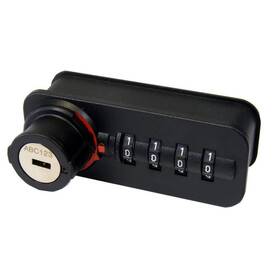 59021290 Richelieu Hardware Fixed Code Combination Furniture Lock Right Hand In Black