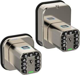 Richelock Iu53 Double-sided Fingerprint Keypad Door Lock Waterproof Biometric No Keys