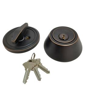 Rs-db-s-sc-orb-36 Rikey Security High Quality Deadbolt Lock Entry Keyed Cylinder 3 Keys Exterior Interior Sc1 Orb