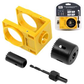 Rkk 705353704307 Door Lock Installation Kit - Deadbolt And Knob Hole Saw Yellow