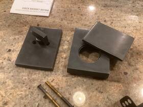 Rocky Mountain Hardware 609309057590 Auxillary Deadbolt Set 2x3 Bore Silicon Bronze Dark