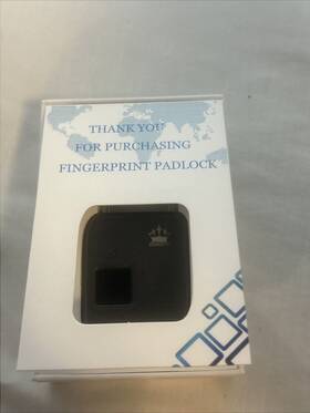 Rohs 679874250806 Rechargeable Smart Fingerprint Padlock Keyless Anti-theft Security
