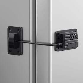 Rormgo 751007405052 Refrigerator Lock Heavy Duty Fridge Locks For Kids Black-1pack