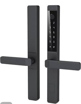 2885 Rudrbe W/2885 Sliding Smart Patio Door Handle Set With Fingerprint Password Bluetooth Ic Ca