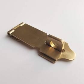 Runningfish 414721971372 Solid Brass Padlock Hasp Heavy Duty Door Clasp Safety Lock Latch For Antiqu