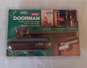 Dm85-s Ryobi Doorman Door Closer Auto Hold Open Residential Brown New Sealed