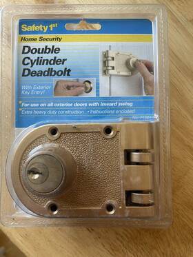 Safety 1st 052181711640 Home Security Double Cylinder Deadbolt