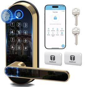 Samtecht 767501154648 Keylessentry Keypad Fingerprint Smart Lock Digital Door With Code Passcode